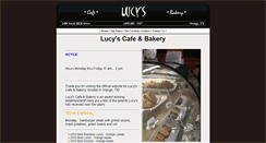 Desktop Screenshot of lucys-cafe.com
